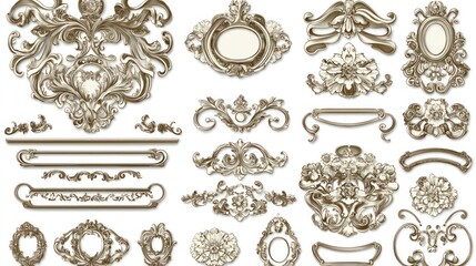 Ornate Decorative Elements Collection - Vintage Design