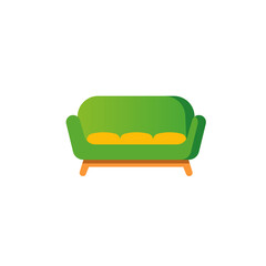 Sofa icon flat vector design