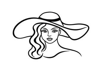 Black and White Portrait of a Woman

