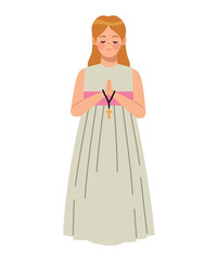 girl her first communion