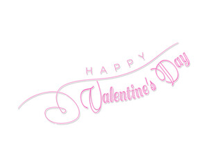 可愛いバレンタインロゴ