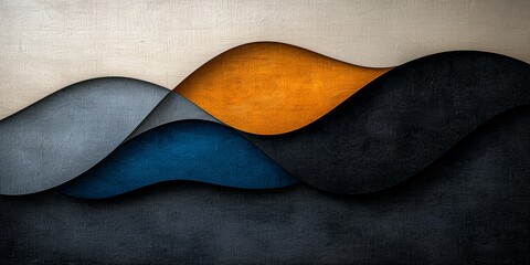 Obraz premium Abstract Composition in Black and White Conveying Visual Simplicity 