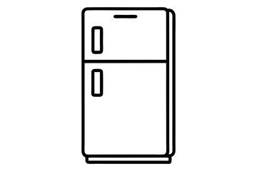 Refrigerator-Outline-Icon-Vector-Illustration
