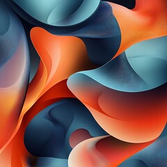 Colorful abstract art blending fluid shapes and dynamic motion effects