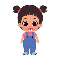 baby girl with pacifier