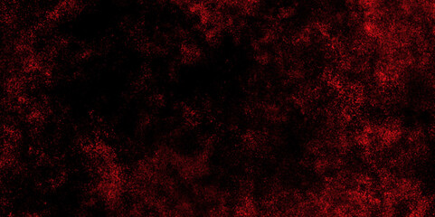 red grunge texture black background. marble rusty texture dark wall. red old grunge rough wall. vintage grunge background. red powder explosion on black paper.