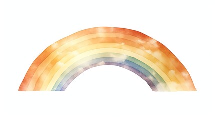 illustration of a rainbow in brown shades on a white background.