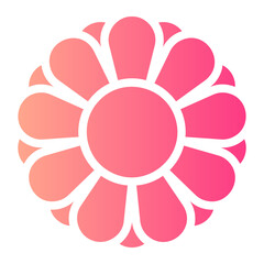 flower gradient icon