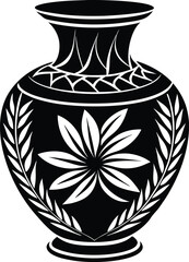 Vase vector silhouette 