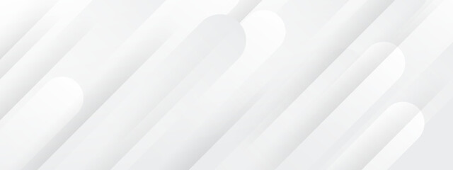 White abstract wide banner background for business presentation design. Suit for business, corporate, institution, party, festive, seminar, and talks.