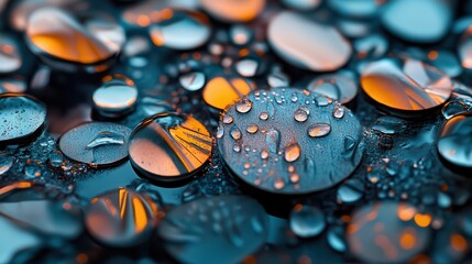 Abstract blue gradient with subtle glowing highlights