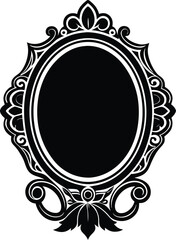 Mirror vector silhouette 
