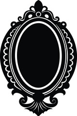 Mirror vector silhouette 