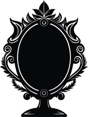Mirror vector silhouette 