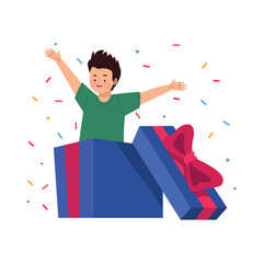 happy guy celebrating