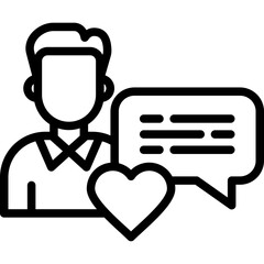 Customer Feedback line icon