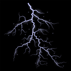 Bright lightning effect, lightning electric discharge, bright light effect PNG. Lightning energy discharge effect isolated on transparent background for web design and illustrations.