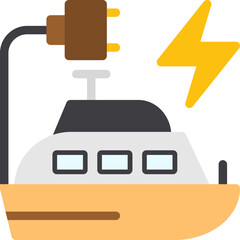Electric Ferry Icon