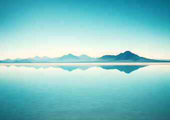 lake and mountains