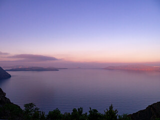 Fototapeta premium Morning atmosphere on Santorini.