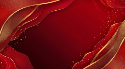 Fototapeta premium Red Premium and Luxury Template Design. Award Background. Birthday Celebration Invitation. Family Party Occasion Flyer Design. Modern Abstract Decorative style Brochure. Traditional Minimal Design