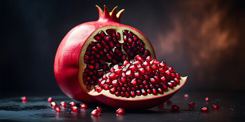 "The Juicy Elegance of Pomegranates: Nature's Ruby Gem"