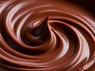 Delicious rich creamy chocolate background. 