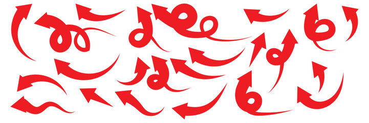 Black arrows icon vector set. Bold arrow symbol curved flat design isolated © Daishin