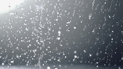 Fototapeta premium Dynamic Splash of Clear Water in Mid-Air