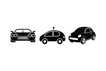 Fototapeta premium Set of Car silhouette Vector design