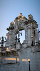 Obraz premium Buda castle and its surroundings in Budapest
