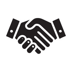 Fototapeta premium Simple Vector Illustration of a Business Handshake