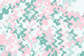 Pink green doodle abstract background. Illustration for banner, poster, card