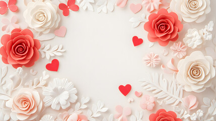 roses on a white background