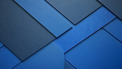 Fototapeta premium Abstract geometric background with textured blue shades and overlapping shapes, ideal for modern design projects.
