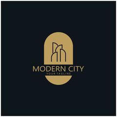 modern city, advanced city logo, environmentally friendly, advanced technology, future buildings
