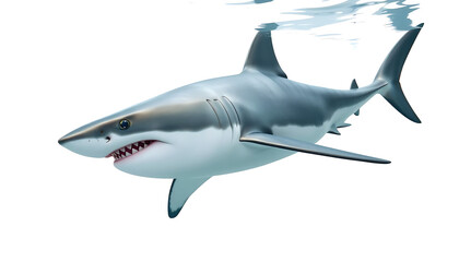 Fototapeta premium great shark isolated