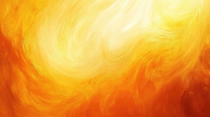 Bright yellow and orange oil paint swirls blended with subtle hints of white, forming a dynamic and warm texture background