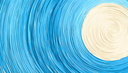 Abstract art swirls in blue and cream, perfect for backgrounds, textures, and design projects.  Modern and stylish visual.
