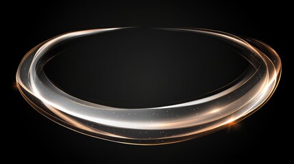 Transparent soft futuristic satin swoosh border certificate business card abstract modern hi-tech background. Vector illustration