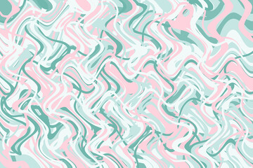Fototapeta premium Pink green doodle abstract background. Illustration for banner, poster, card