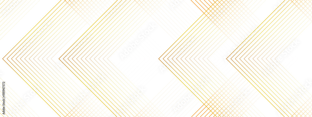 Fototapete Golden Chevron Line Art Background. Minimal Geometric Abstract Pattern with Subtle Gradient. Geometric lines effect decoration and line stripes. Beautiful perfect random golden lines background.