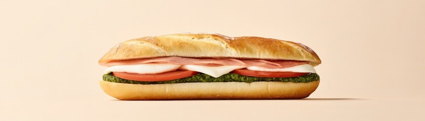 Gourmet sandwich creation culinary studio food photography professional kitchen close-up layered ingredients for high fidelity presentation