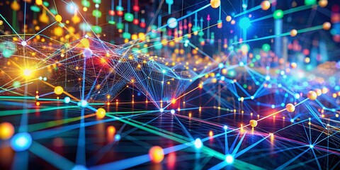 Obraz premium Quantum Computing Revolutionizes Financial Market Analysis: Powerful Data Processing Engine