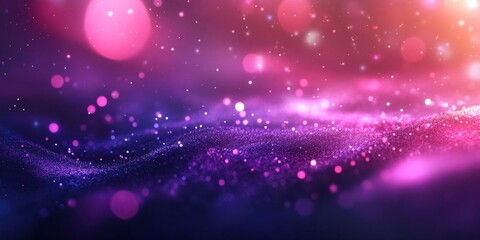 Obraz premium Be Electrific Day Vibrant pink and purple sparkling abstract light waves