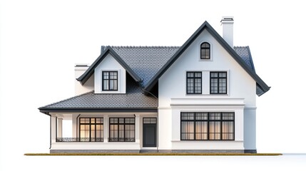 Classic house with elegant shape and style