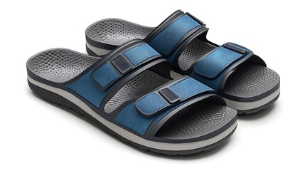 Men's sandals on a white background