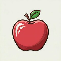 Red color love icon, jpg file