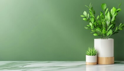Explore Minimalism for Wellness with this serene image of a tranquil, clutter-free home Featuring natural light, lush green plants, and eco-friendly decor, this image embodies peace and relaxation