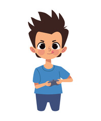 video game boy playing